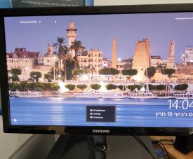 Samsung ls24c570hl/ch מסך מחשב יד שניה